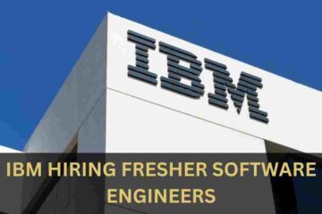 Job Opportunity For Freshers Software Engineer at IBM