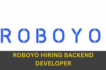 ROBOYO IS HIRING FOR BACKEND DEVELOPER