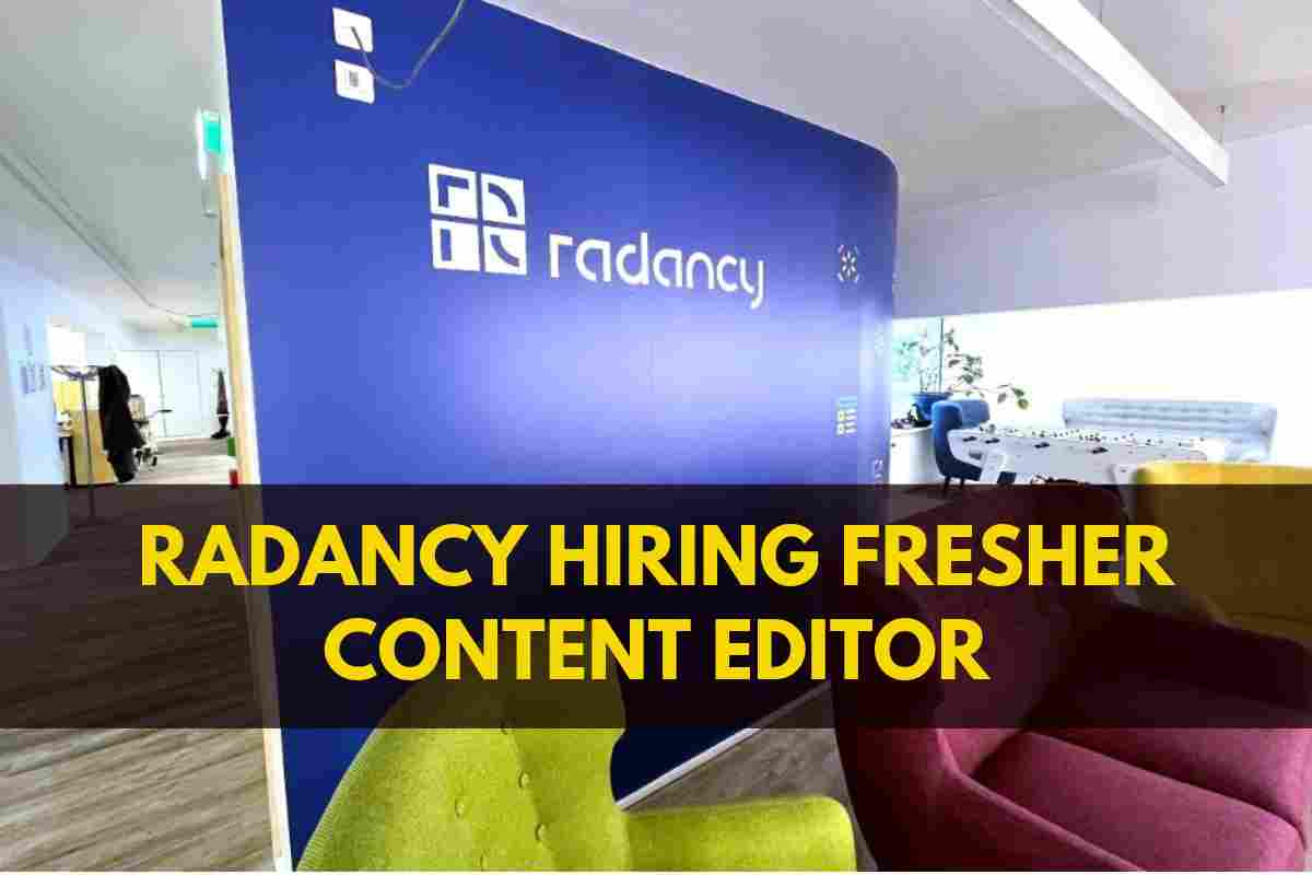 Radancy Hiring Fresher Content Editor