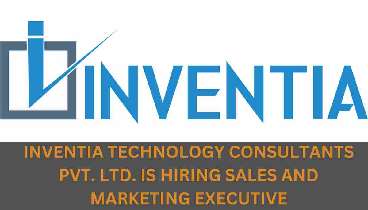 Inventia Technology Hiring Sales and Marketing Executive